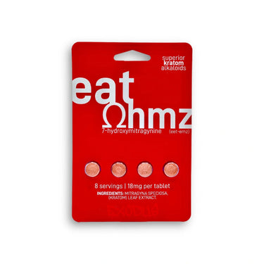 Eat OHMZ Superior Kratom Alkaloids Capsules 18mg 4ct (6pck)