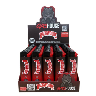 Backwoods Gas House Lighters Display 50ct