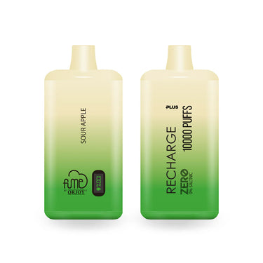 FUME RECHARGE PLUS Zero Nicotine Disposable Vape 10K (10pck)
