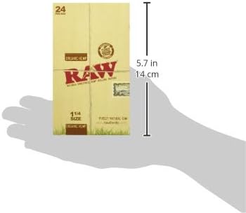 AW Organic Hemp 1.25 1 1/4 Size Rolling Paper 50 Ct (24Pck)