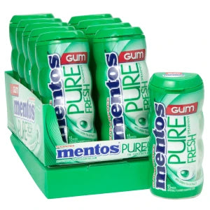 Mentos Sugar Free Gum 10ct (1Box)