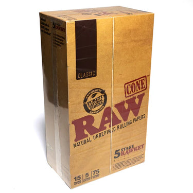 RAW Cone 5 Stage Rawket 5ct (15Pck)