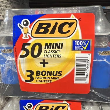 Bic Mini Lighters 50ct Assorted Colors