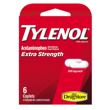 Tylenol Extra Strength Acetaminophen 500mg, 6ct (6Pck)