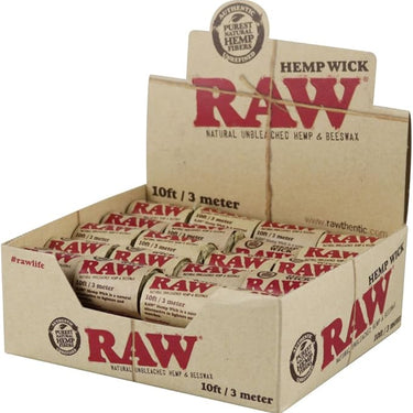 RAW HEMPWICK 10FT (40Pck)