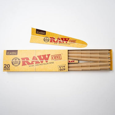 RAW Classic Cones 1 1/4 Size: 20ct (12Pck)