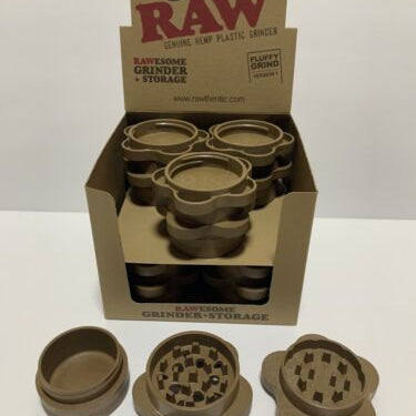 RAW Rolling Papers GRIPPER GRINDER 3PC GRINDER and STORAGE 8ct (1Pck)