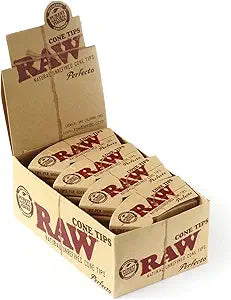 RAW Authentic Rolling Cone Tips Perfecto 32ct (24Pck)