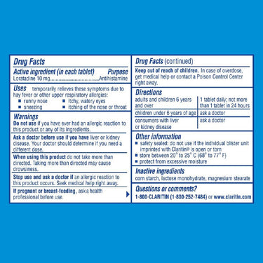 Claritin Allergy Relief 10mg 20ct (1pck)