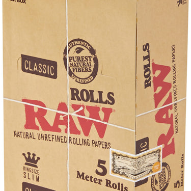 RAW Classic Rolls Classic King Size Slim - 5 Meter- 24ct (1Pck)