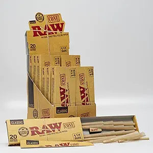 RAW Classic Cones 1 1/4 Size: 20ct (12Pck)