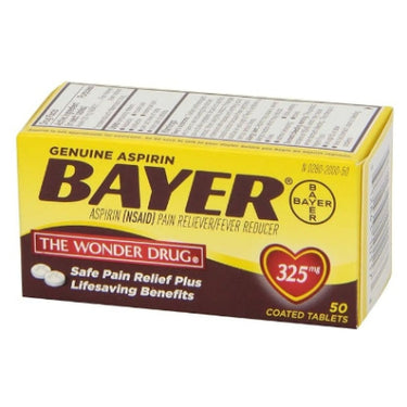 Bayer Aspirin 325mg Tablets 50ct (2pck)