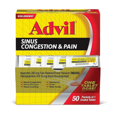 Advil Sinus Congestion & Pain 1ct (50pck)