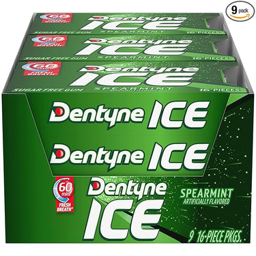 Dentyne Ice 60min Fresh Breath, 16ct (9Pck)