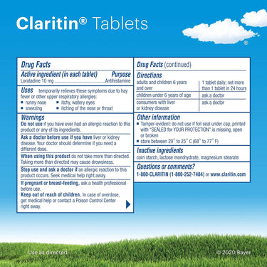 Claritin Allergy Relief 10mg 20ct (1pck)