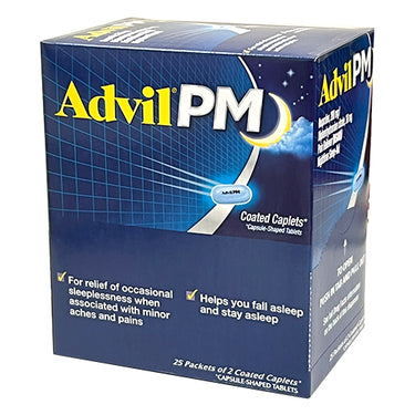 Advil PM Pain Reliever and Sleep Aid 200Mg Ibuprofen 2ct (25pck)
