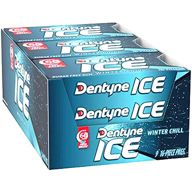 Dentyne Ice 60min Fresh Breath, 16ct (9Pck)