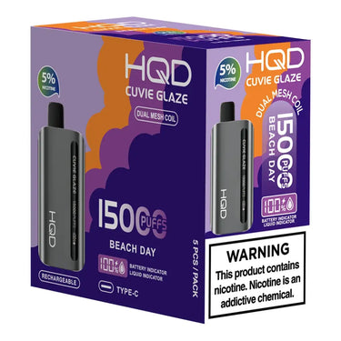 HQD CUVIE GLAZE Disposable Vape 15K (5pck)