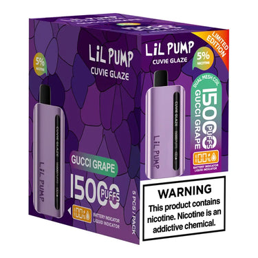 HQD LIL PUMP CUVIE GLAZE Disposable Vape 15K (5pck)