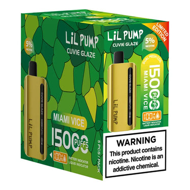 HQD LIL PUMP CUVIE GLAZE Disposable Vape 15K (5pck)
