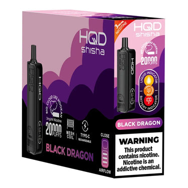 HQD SHISHA Disposable Vape 3% nicotine 20K (5pck)