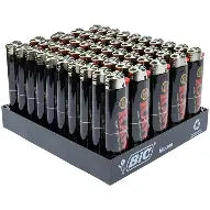 BIC RAW LIGHTER CLASSIC BLACK 50CT