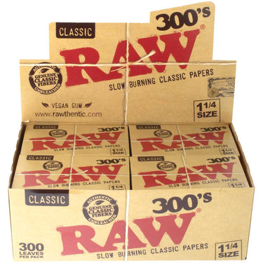 RAW 300 1 1/4 Size ROLLING PAPERS 300ct (20Pck)