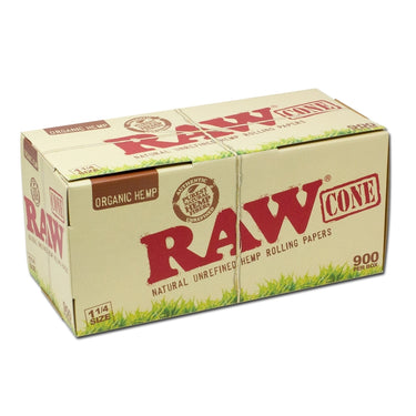 RAW Cone 1-1/4 Size Unrefined Rolling Papers 6ct (32Pck)
