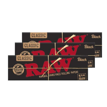 RAW Classic Natural Black Size 1 1/4 50ct (24Pck)