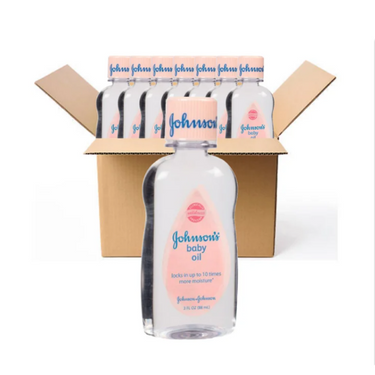 Johnson & Johnson Baby Oil 3oz (8pck)