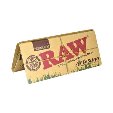 RAW Organic Hemp Artesano King Size Slim 32ct (15Pck)