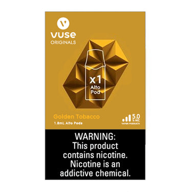 Vuse Alto Bundle Kit Golden Tobacco 2.4% 1pod (5pck)