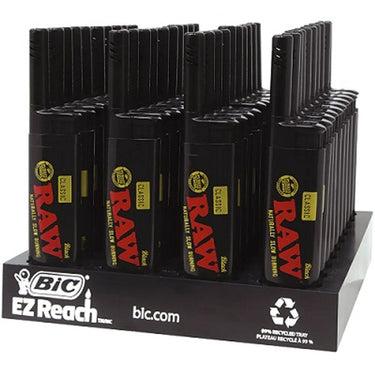 Bic Disposable Lighter EZ Reach Raw Black 1ct (4pck)