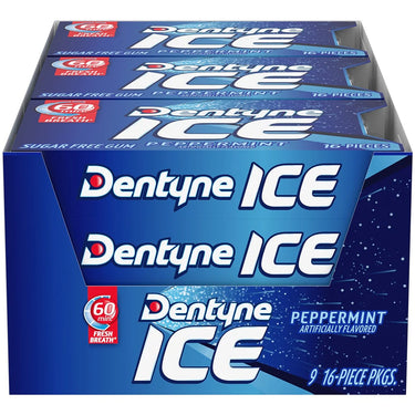Dentyne Ice 60min Fresh Breath, 16ct (9Pck)