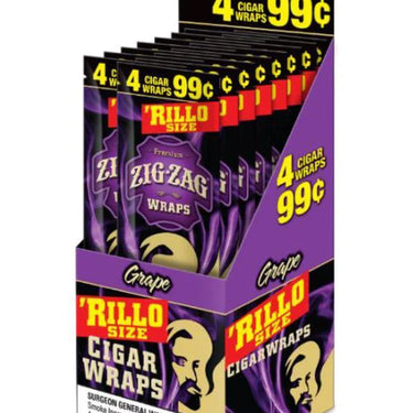 Zig - Zag Wraps Rillo size 4ct (15Pck)
