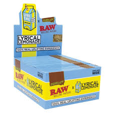 Raw - X Lyrical Lemonade Organic Hemp King Size Wide 32ct (50Pck)