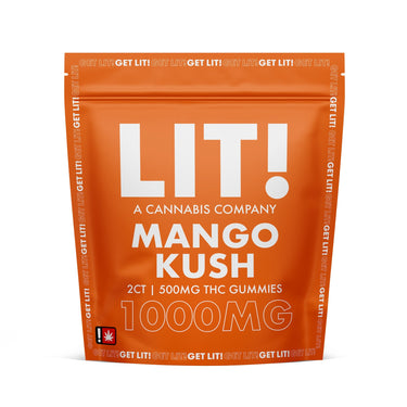 Lit! THC Gummies 1000mg 2ct (25pck)