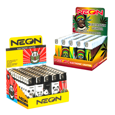NEON ELECTRONIC LIGHTER 50CT