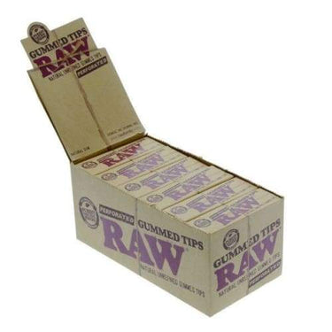 RAW Authentic Gummed Tips Perforated 33ct (24Pck)