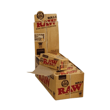 RAW Classic Rolls Rolling Paper King Size Wide 3 Meter (12Pck)