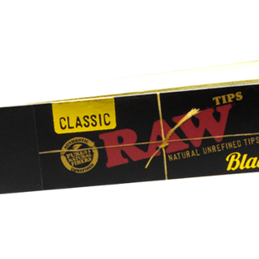 RAW TIPS Classic Authentic soft tips Black (50Pck)