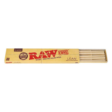 RAW Classic Lean Cone 110mm-40mm Tip 20ct (12Pck)