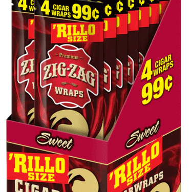 Zig - Zag Wraps Rillo size 4ct (15Pck)