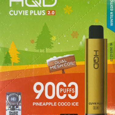 HQD PLUS 2.0 Disposable Vape 9K 5% (5Pck)